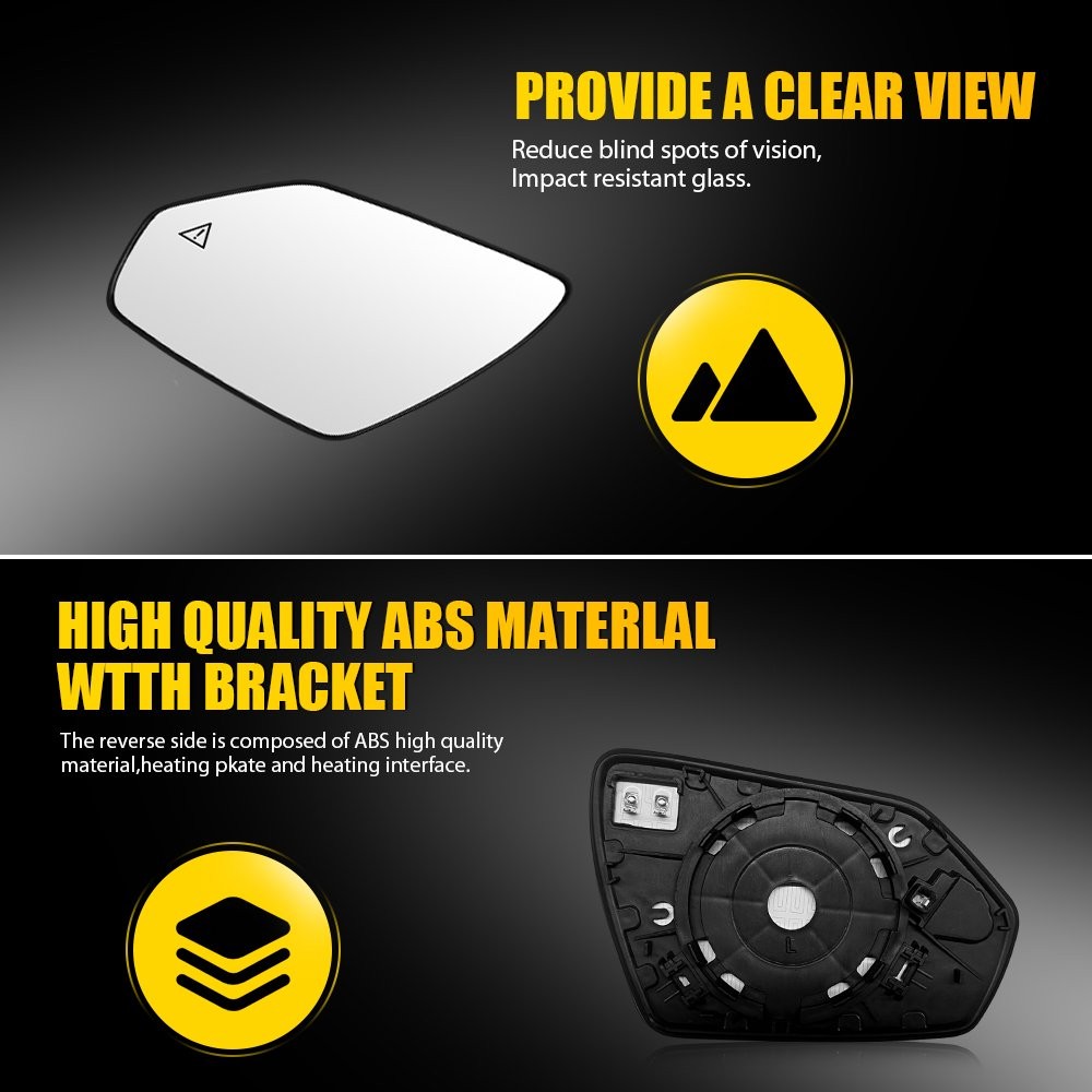 Driver Side Heated Mirror Glass w/ Blind Spot Fit Hyundai Elantra 2021-2025 1-5X