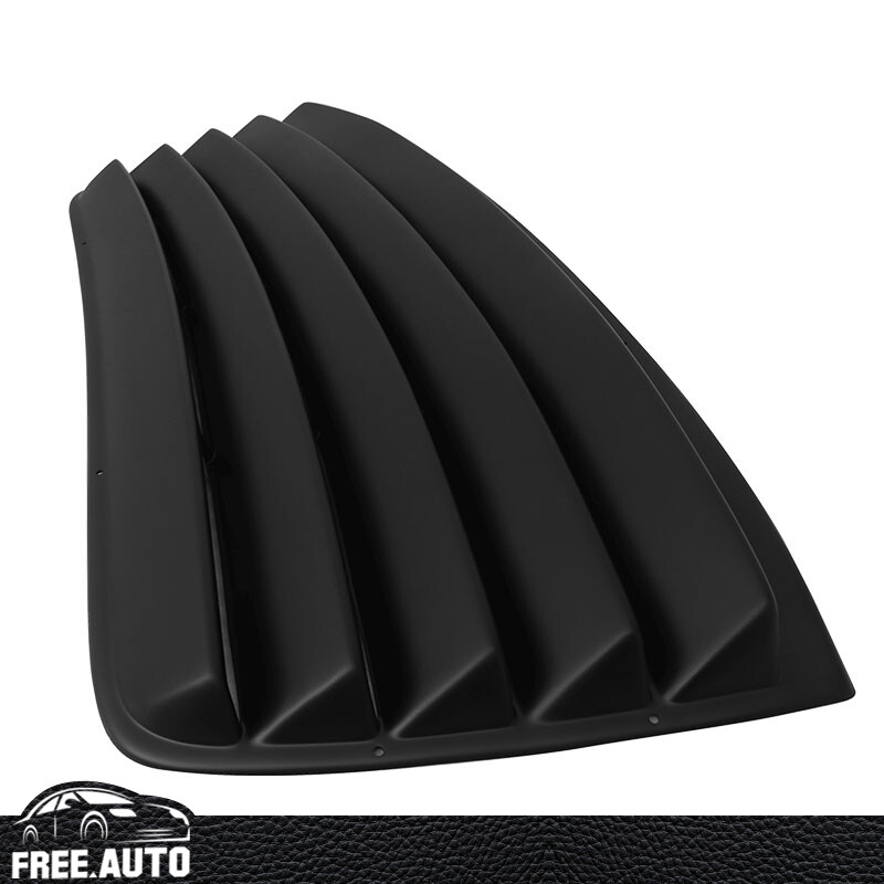Fits 08-23 Dodge Challenger Rear Window Louver Sun Shade Unpainted Black PU