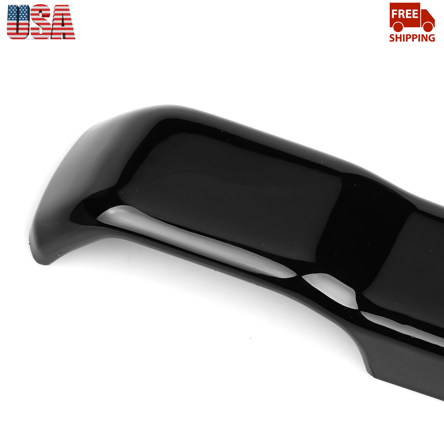 Hood Spray Nozzle Decorative Cover Trim Black For Jeep Wrangler JL 2018+ 2/4Dr