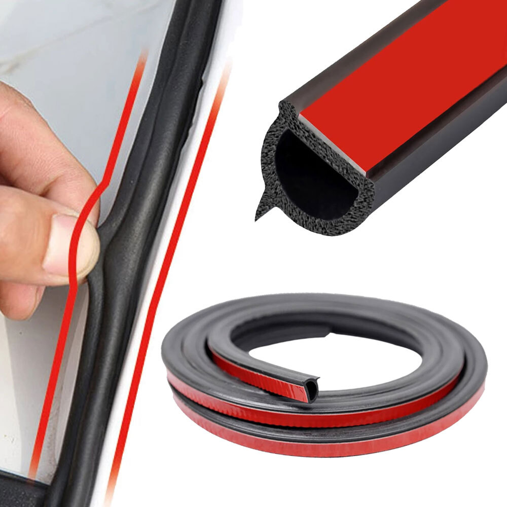Car Door Seal Q Type Noise Insulation Weatherstrip Rubber Sealing Strip Trim