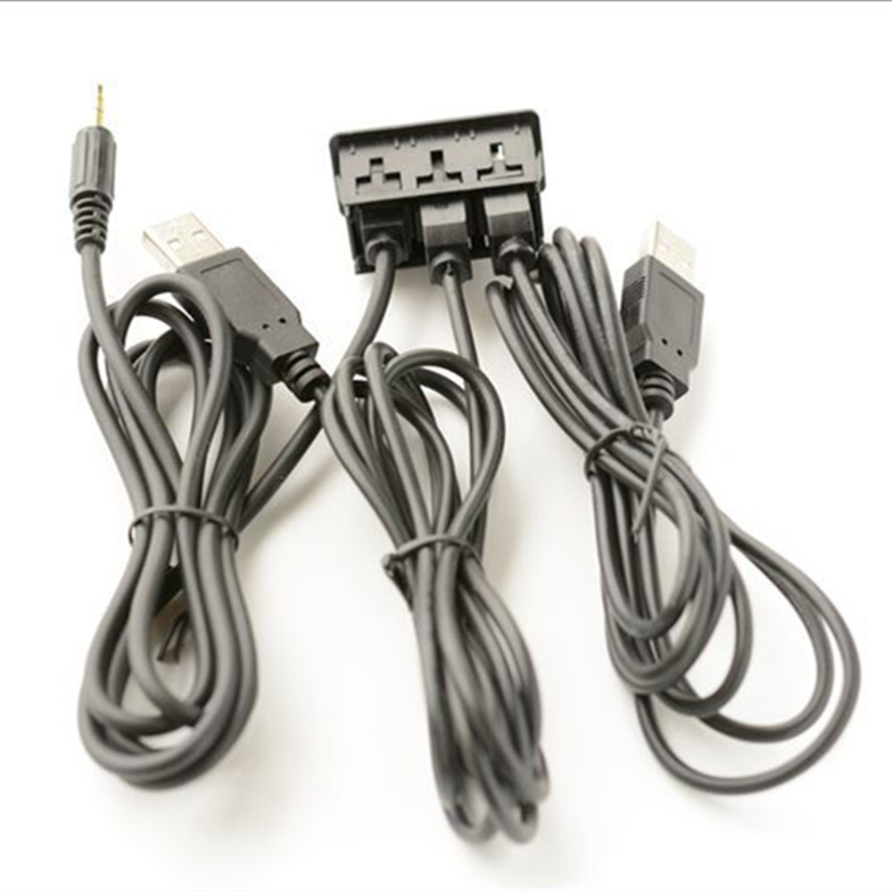 PD USB Port Charger AUX Extension Cable Adapter Car Boat Dash Flush Mount 1.5M
