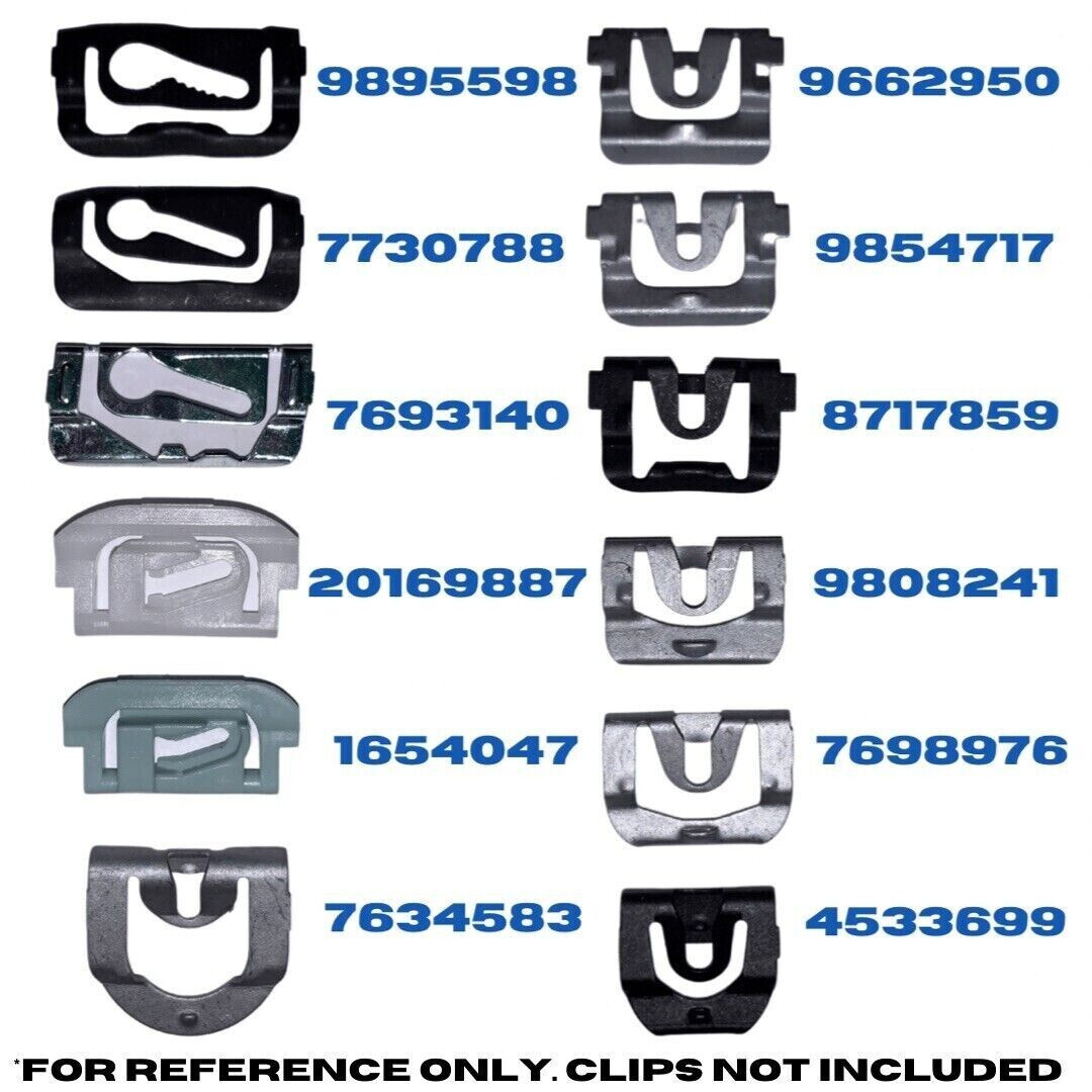 1975-1983 Malibu Exterior Glass Window Windshield Molding Trim Reveal Clips GM