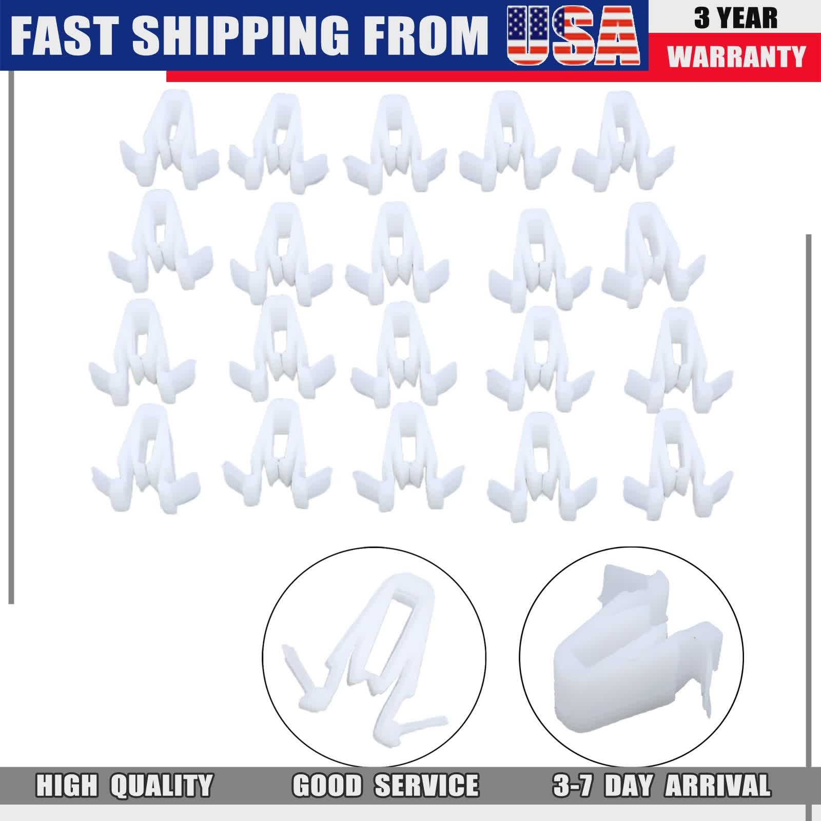 SET of 20 For Toyota Door & Garnish Moulding Clips 67771-58010 For Lexus USA