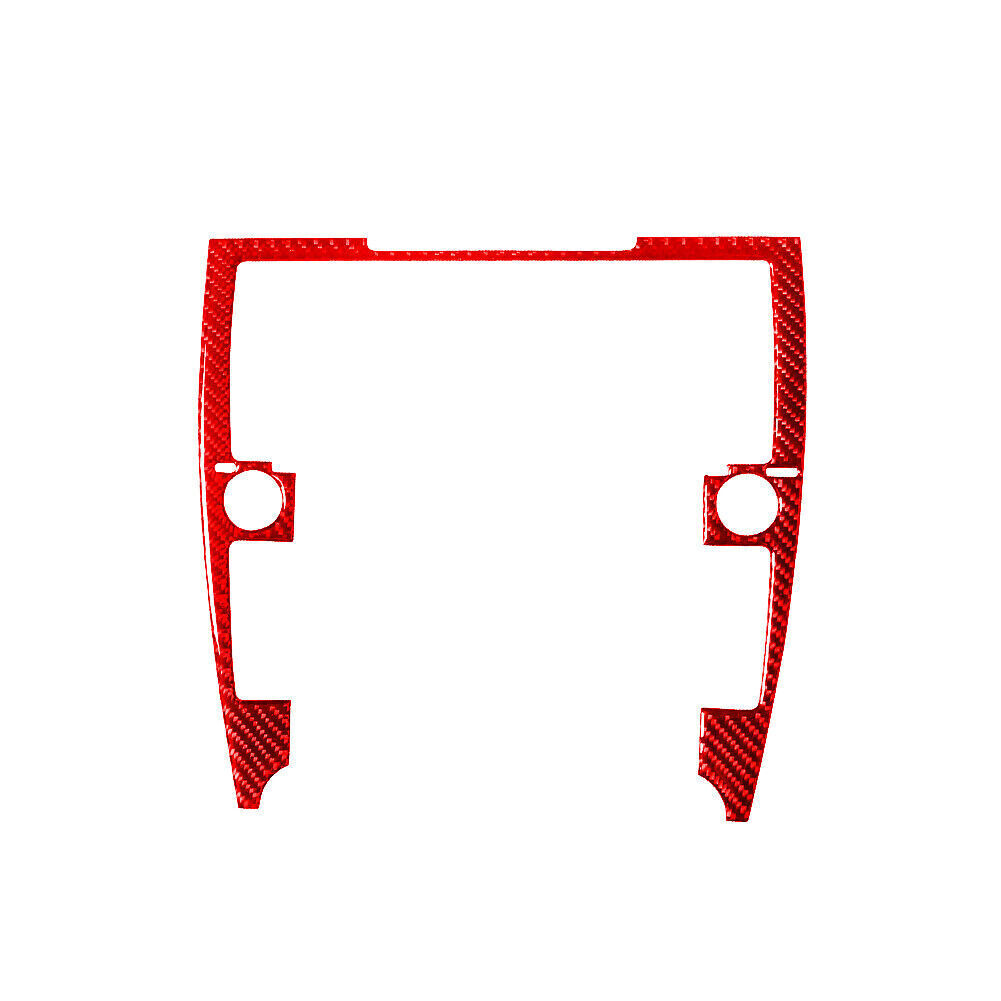 6pcs For Toyota Camry 12-14 Red Carbon Fiber Center Console Interior Trim Set A