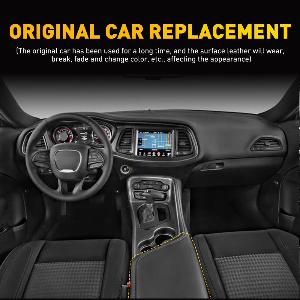 Center Console Cover Compatible with 2015-23 For Dodge Challenger 2015-23 1-3X