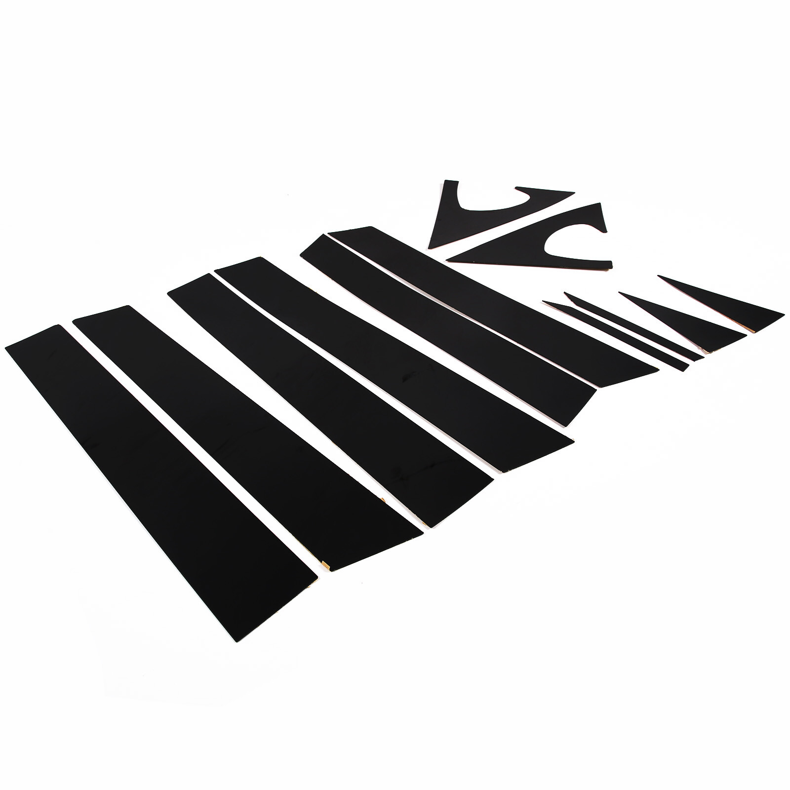 Glossy Black PC Window Center Pillar Trim Sticker For Nissan Pathfinder 2013-18