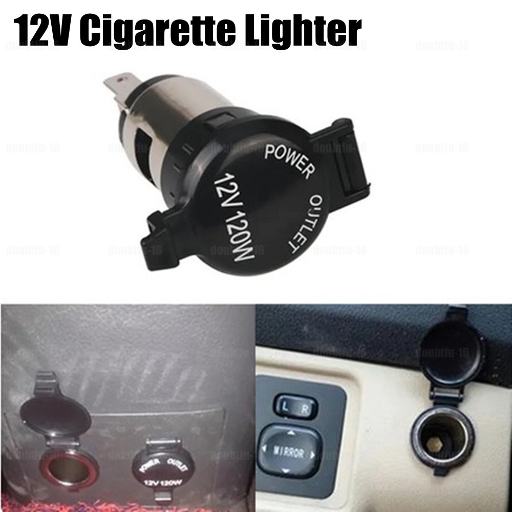 Car Power Socket 12V DC 120W Waterproof Cigarette Lighter Plug Outlet Lighter