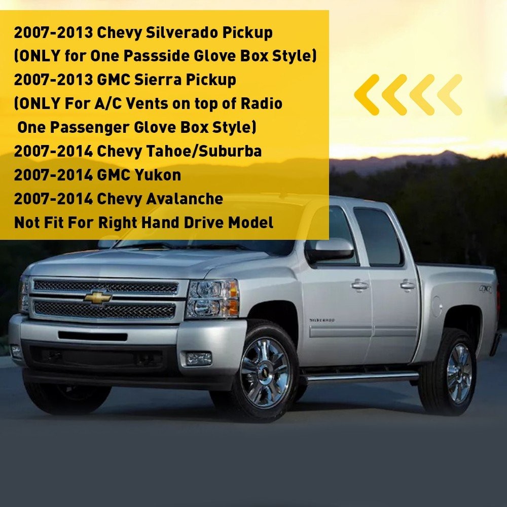 Car Dashboard Pad Dash Cover Mat Interiors for Chevy Silverado 1500 2007-2013
