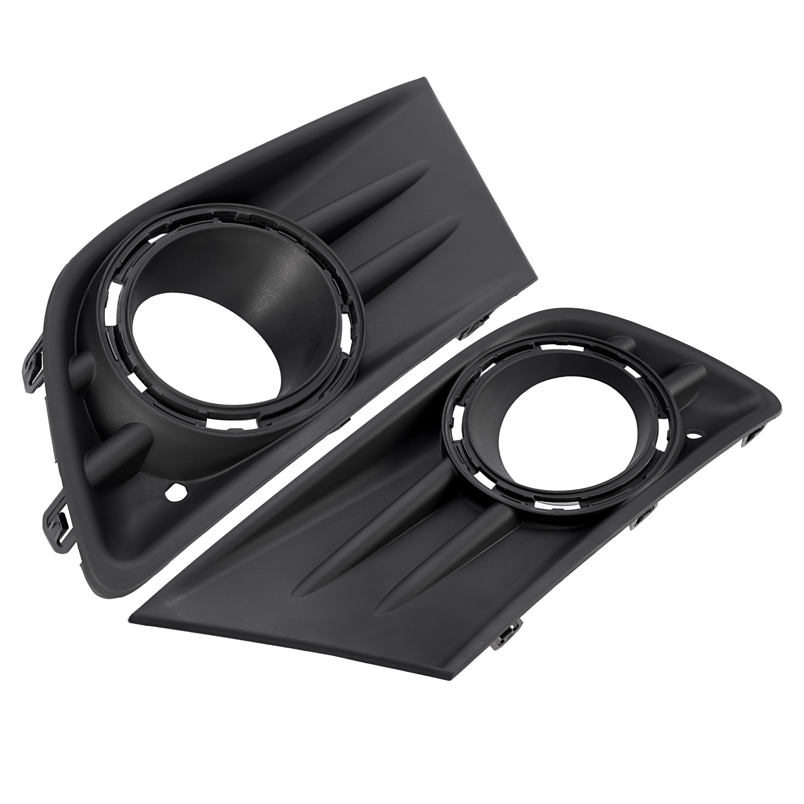KUAFU 2PCS LH+RH Front Bumper Fog Light Lamp Cover Bezel For Honda Pilot 2012-15