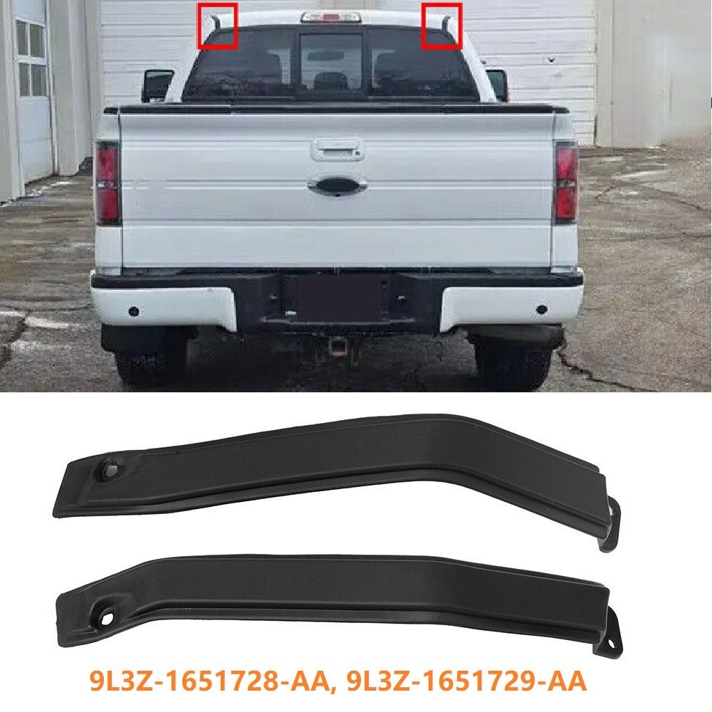 Left & Right Upper Cab Corner Roof Side Trim Molding For Ford F-150 2009-2014