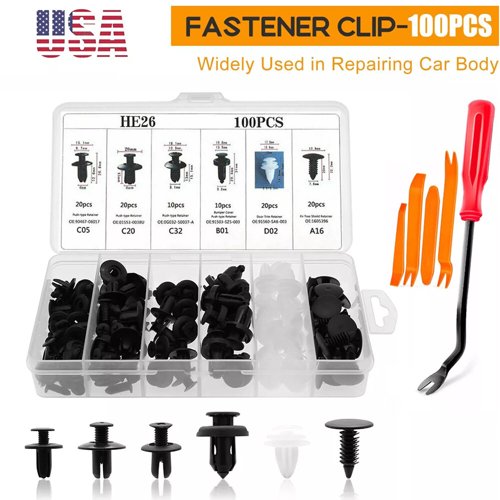 For Mazda Push Pin Rivet Bumper Door Trim Panel Retainer Clip Fastener 6 sizesc