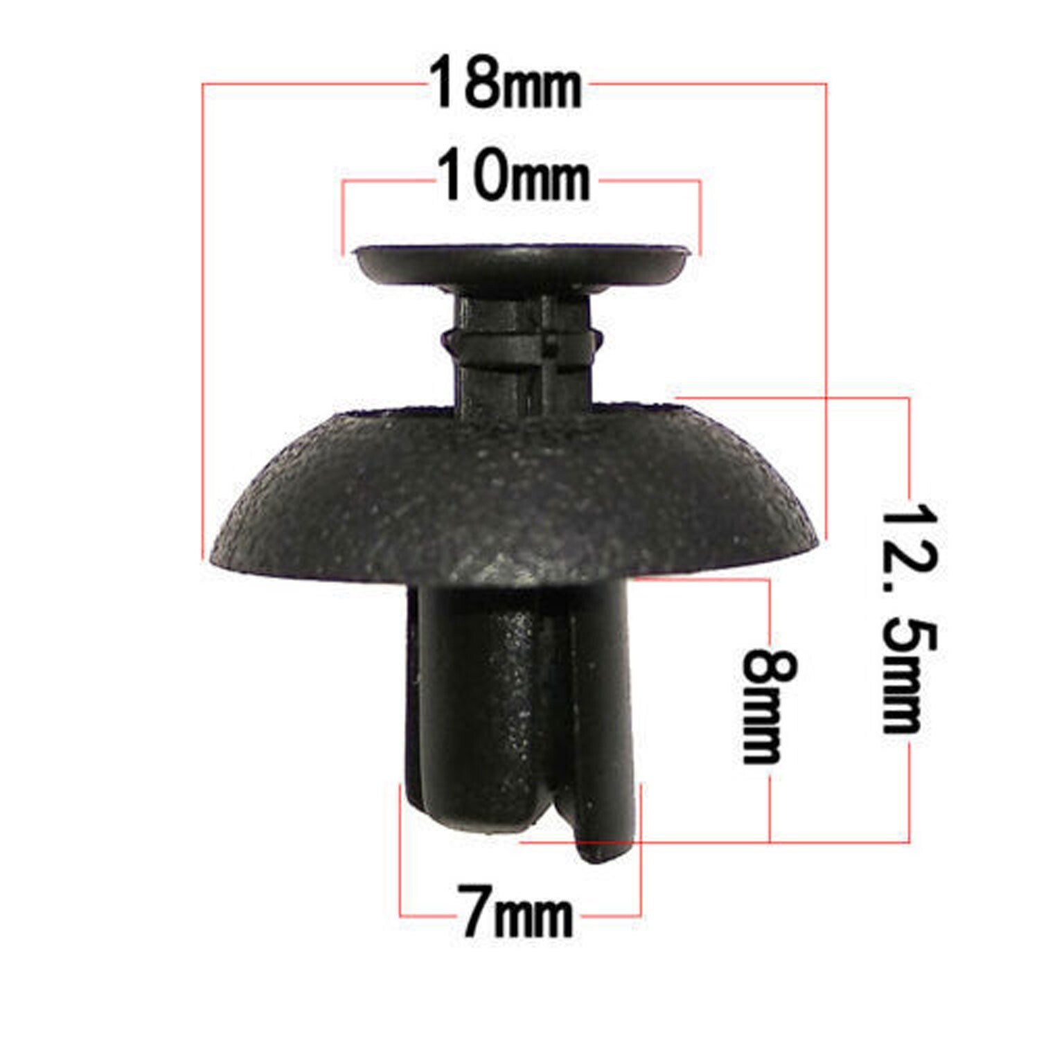 100pcs Bumper Clips FENDER TRIM Car Push Pin Rivet Fastener Retainer 9 8 7 6mm