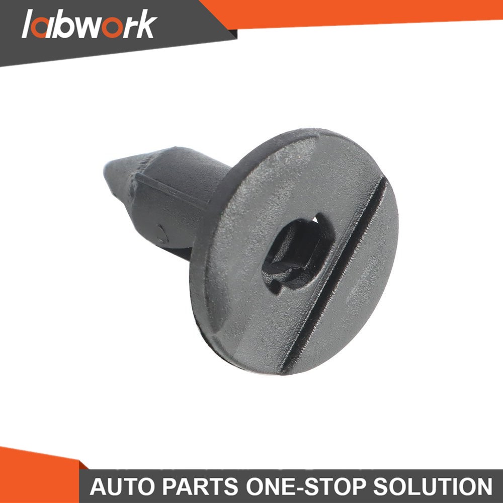 Labwork 100p 8mm Car Hole Push Pin Clips Plastic Rivets Fastener Fender Bumper