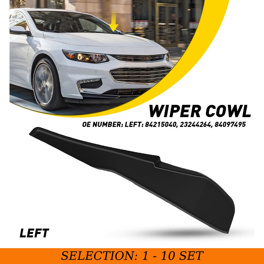 1-10 Front Windshield Wiper Cowl Motor Panel Cover Left For Chevy Malibu 2016-25