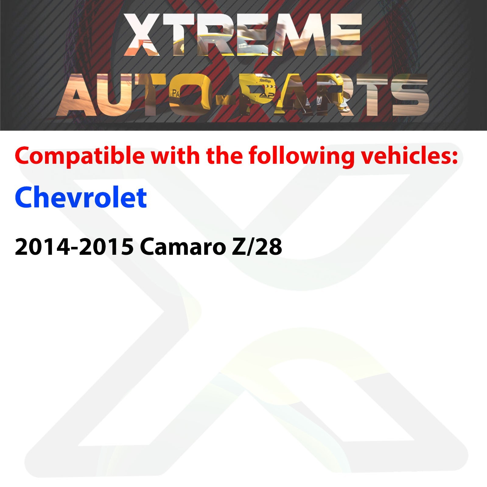 Front Fog Lights Cover Textured Left & Right Side For 2014-2015 Chevrolet Camaro