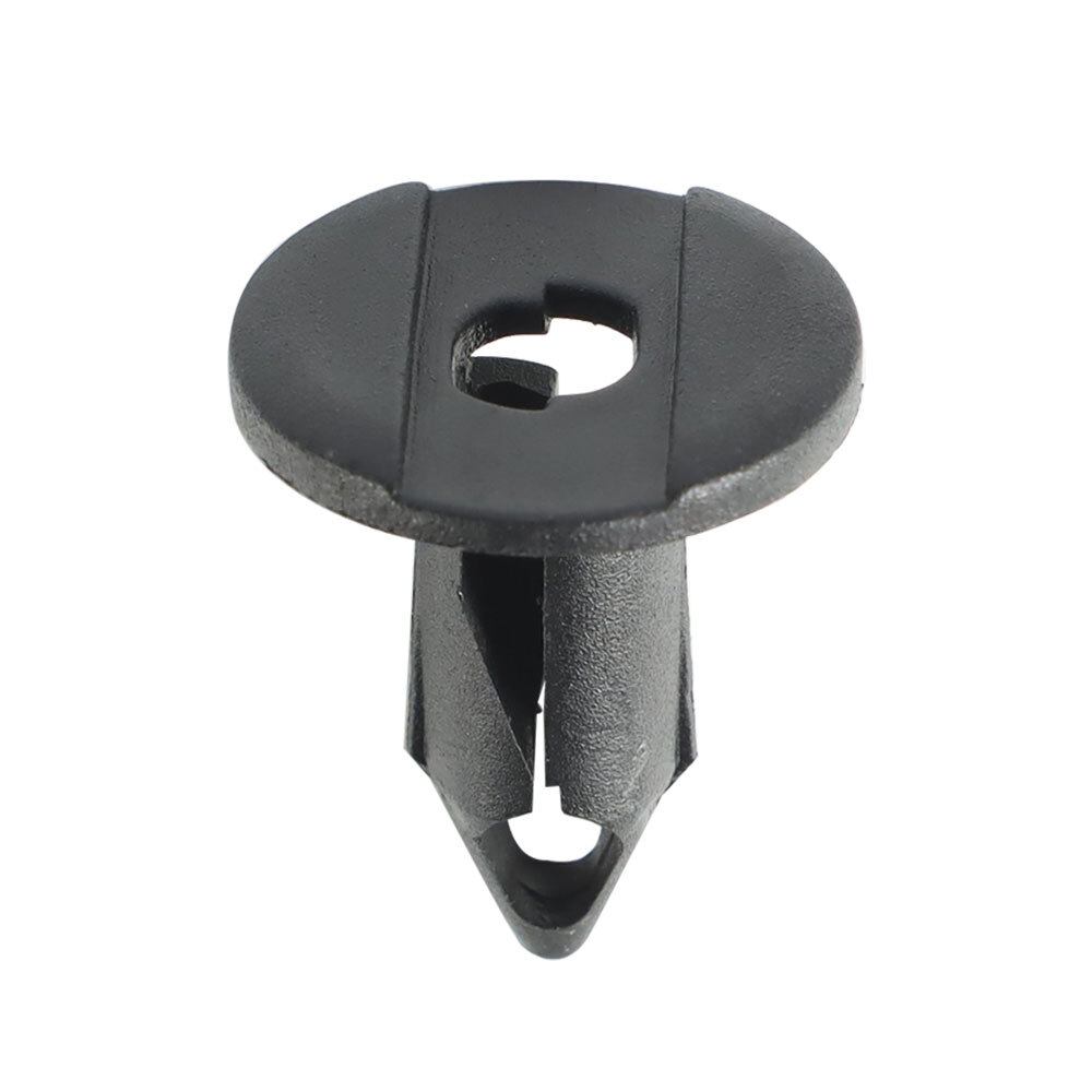 100Pcs Plastic Rivets 8mm Hole Fastener Fender Bumper Push Pin Clips Black