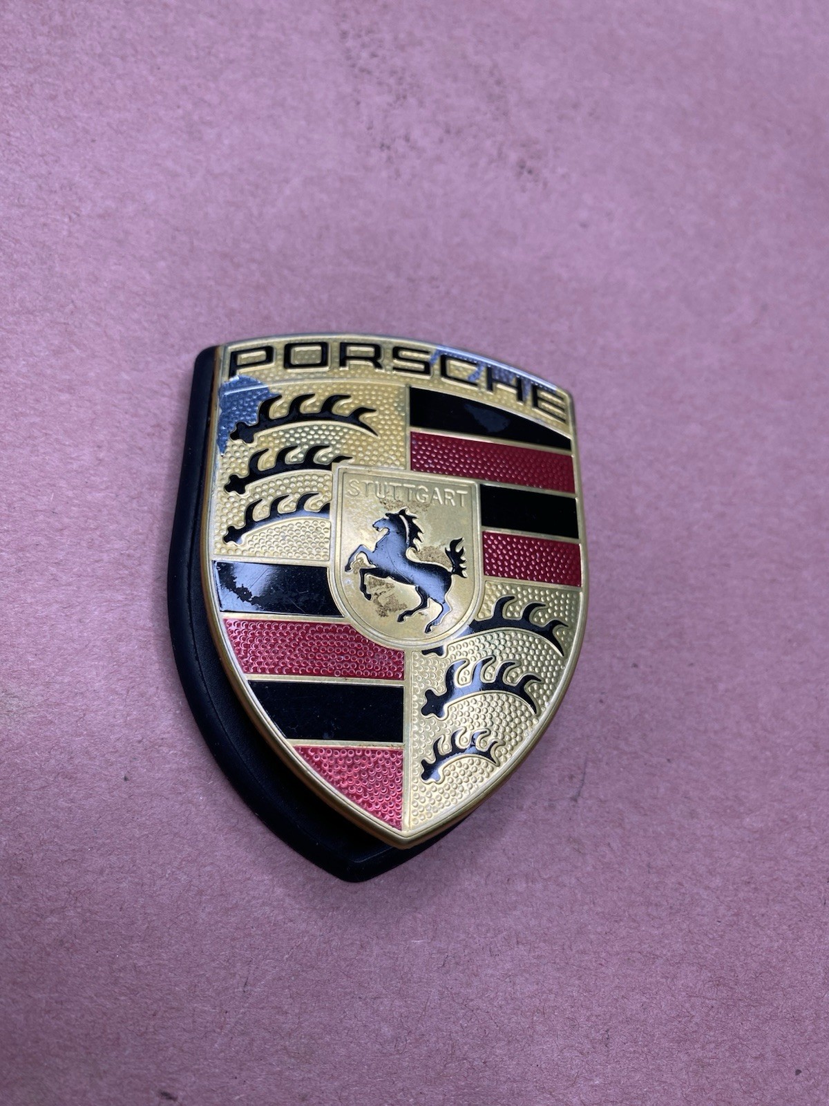 Porsche Cayenne 2002-2010 Hood Emblem Logo Badge With Trim 00055921100 OEM