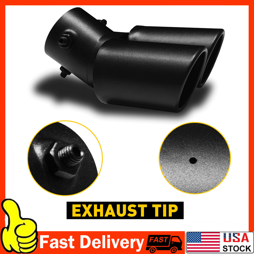 Car Rear Exhaust Pipe Tail Muffler Tip Auto Accessories Replace Kit Black