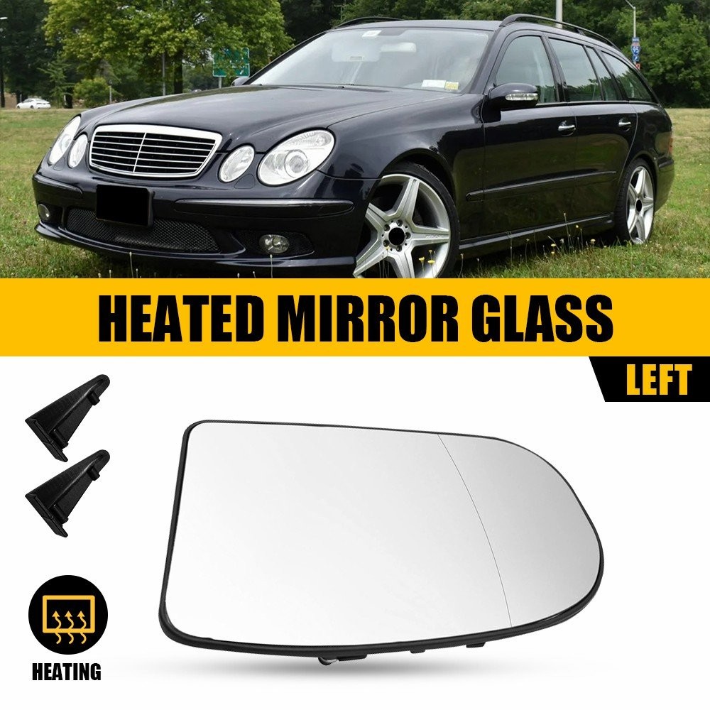 Driver Passenger Mirror Glass Heated For Mercedes E-class C230 C240 C280 C320