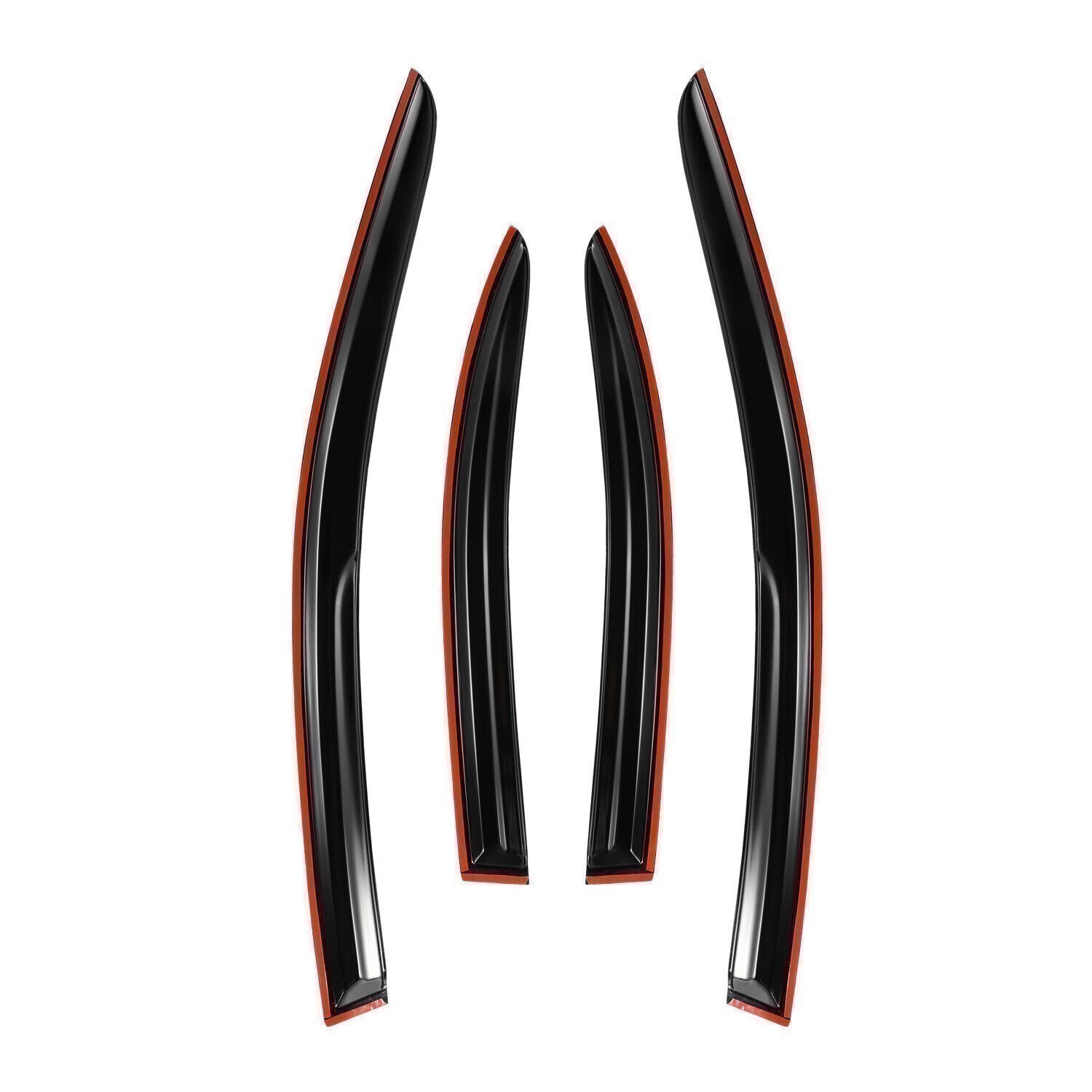For 2008-2017 Mitsubishi Lancer EVO X JDM Mugen Style Window Visors Rain