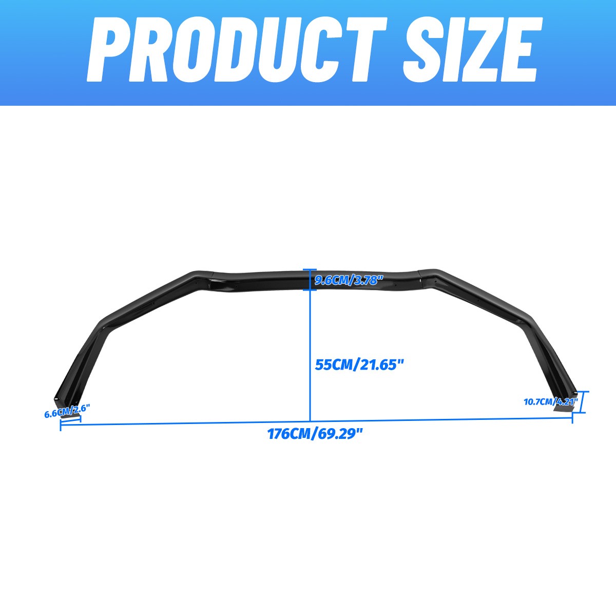 For Subaru WRX STi CS Style 2015-2021 Gloss Black Front Bumper Lip Splitter Kits