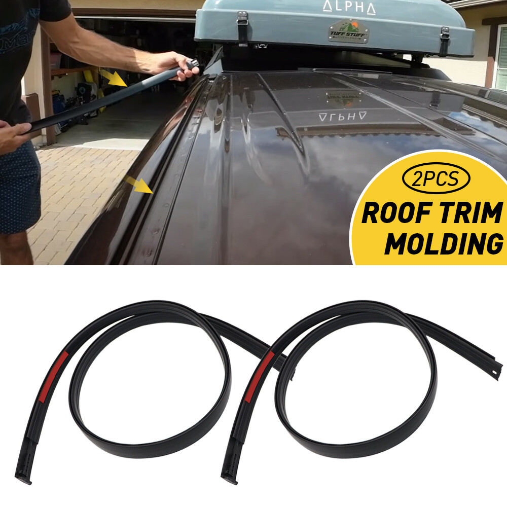 2X Roof Molding Drip Weatherstrip For Toyota Tundra Crewmax 2007-21 75552-0C060