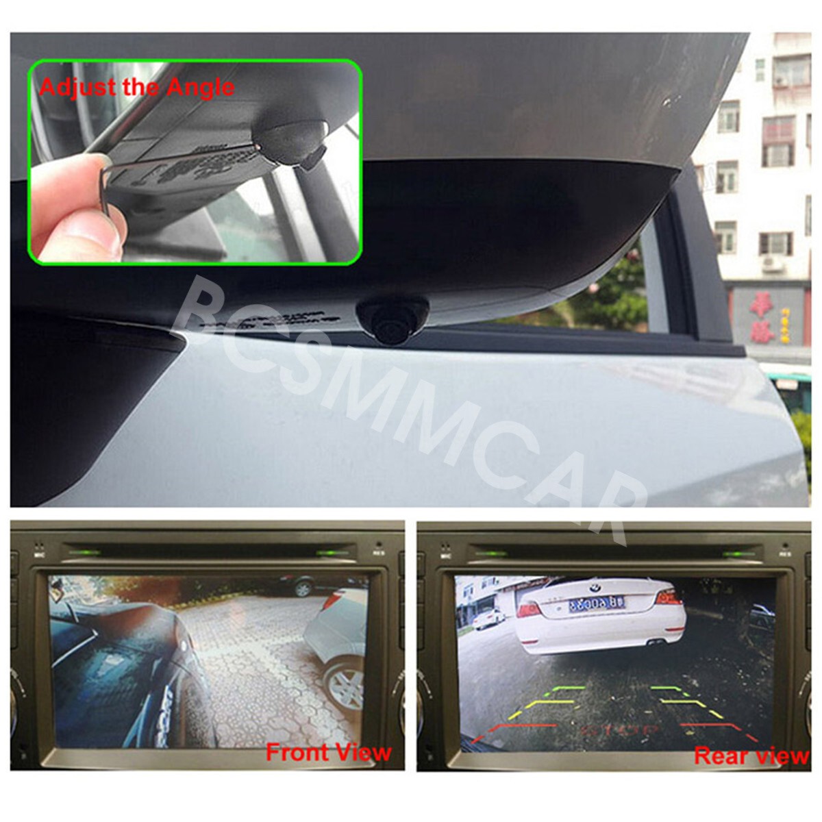 360° Car Reverse Parking Camera Rear/Front Side View Cam Waterproof Night Vision