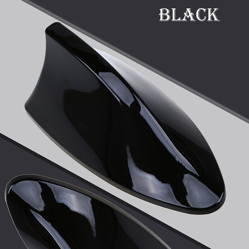 Black Universal Car Roof Radio AM/FM Signal Shark Fin Style Aerial Antenna Cover