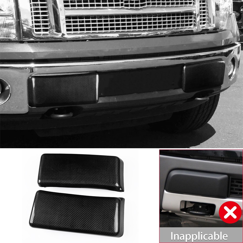 Real Carbon Fiber Replace Front Bumper Corner Trim For Ford F150 F-150 2009-2014