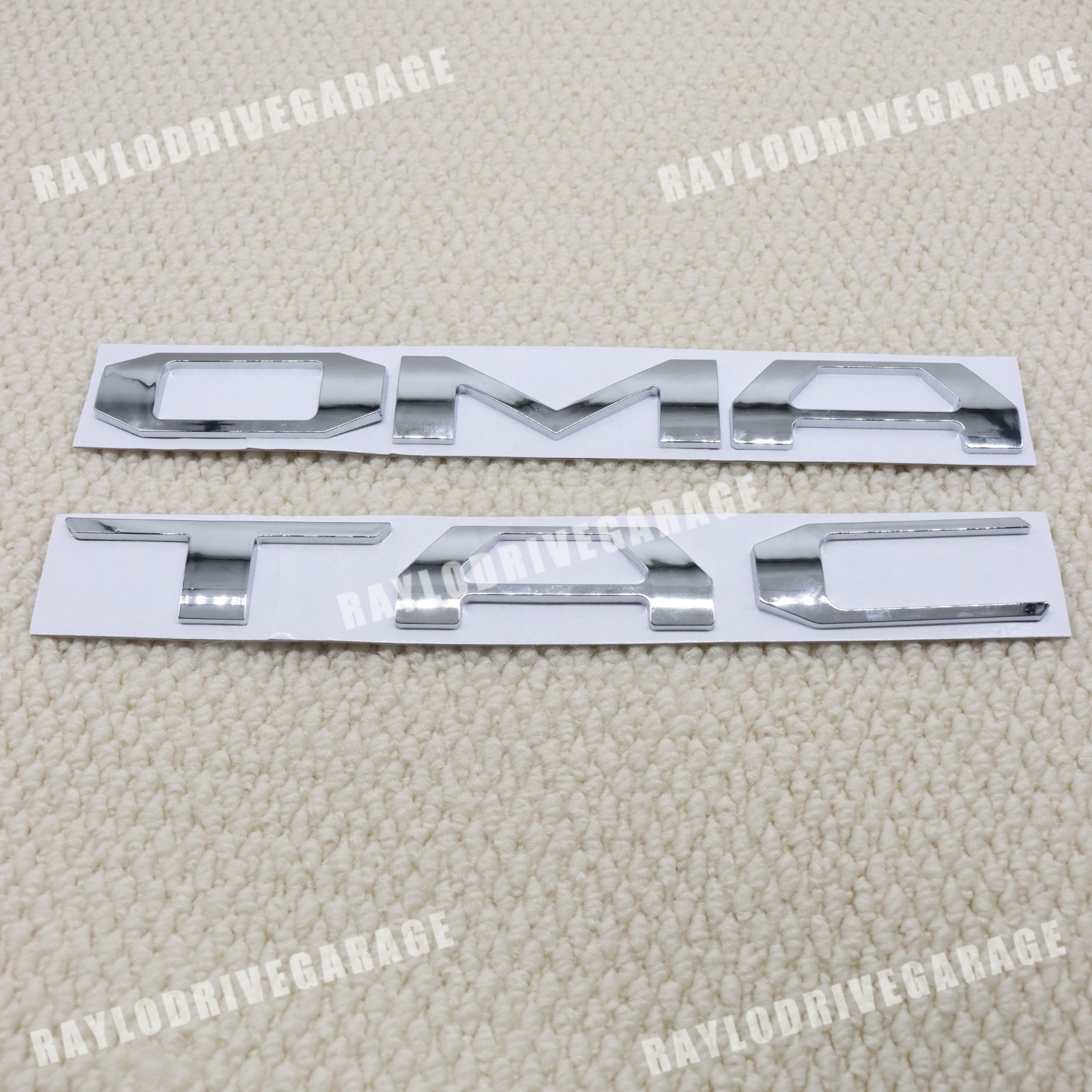 3D Raised Tailgate Insert Letters For 2016-2023 Tacoma Chrome Emblem ABS plastic