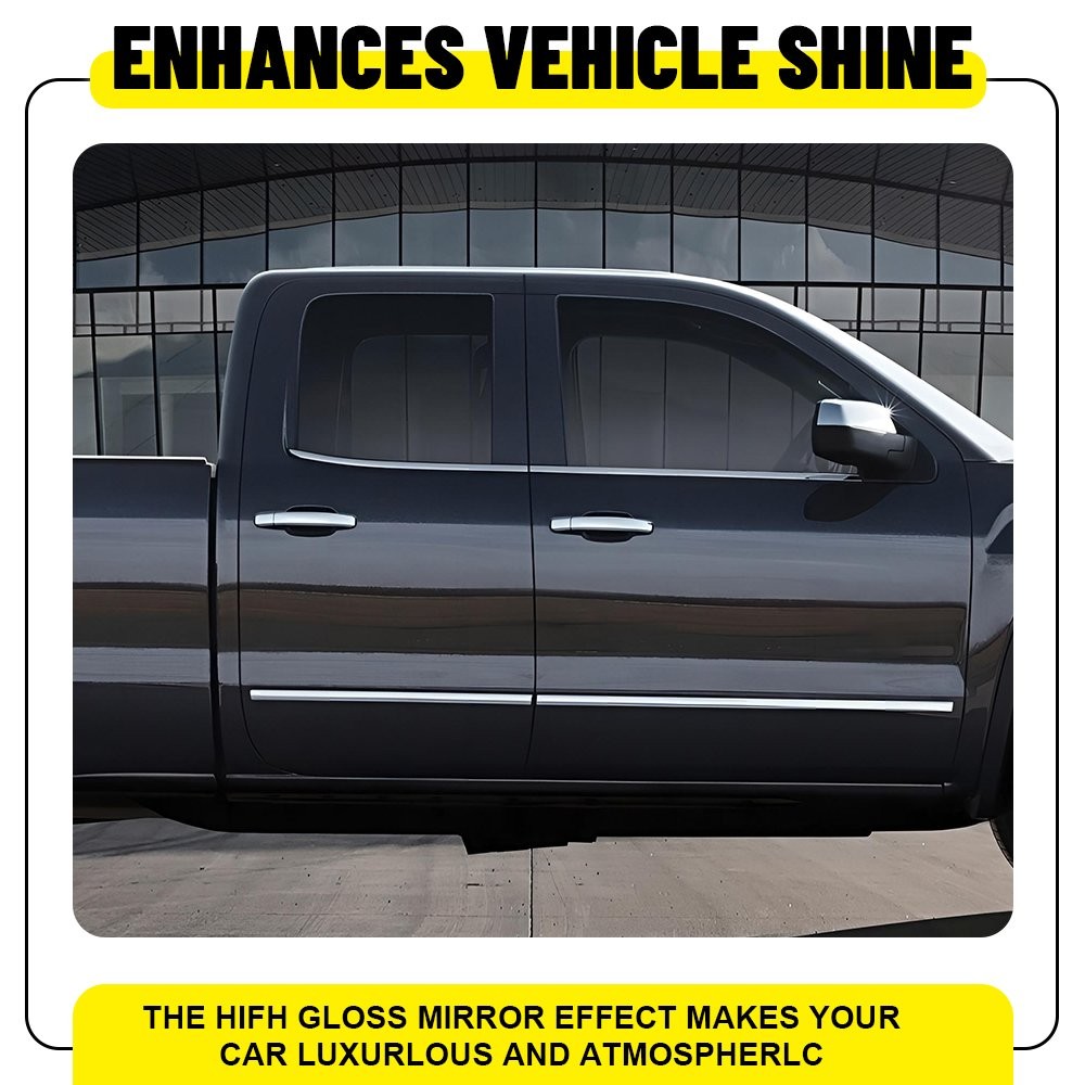 For 2014-2018 Chevrolet Silverado 1500 Pillar Post Window Door Trim Cover 4PCS I
