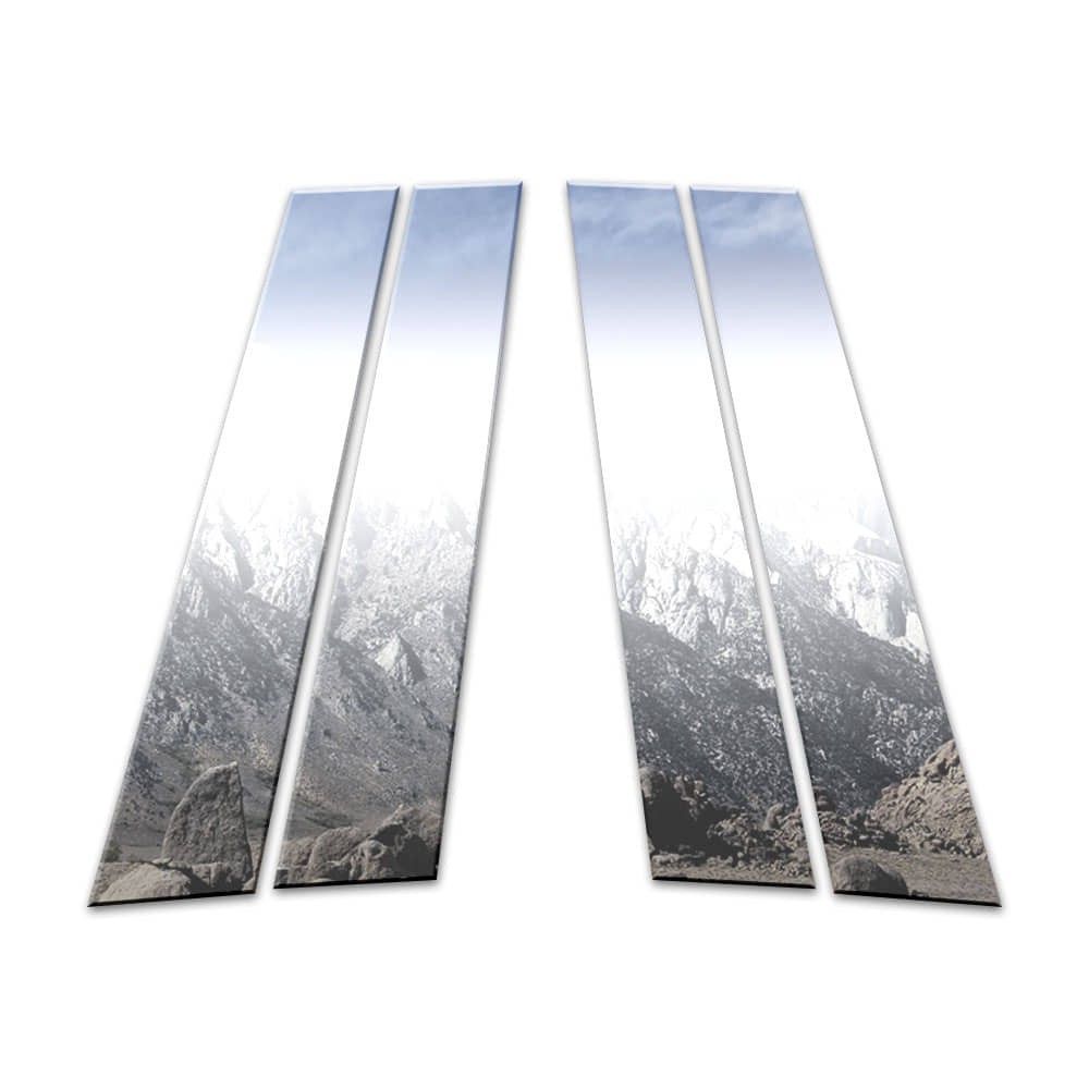 4Pc Chrome Pillar Post Trim for 2011-2015 Volvo S60