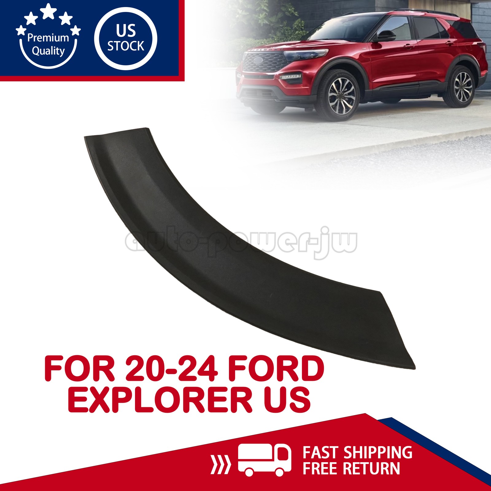 NEW Rear Wheel Opening Molding Passenger Right Side Fit 2020-2024 Ford Explorer