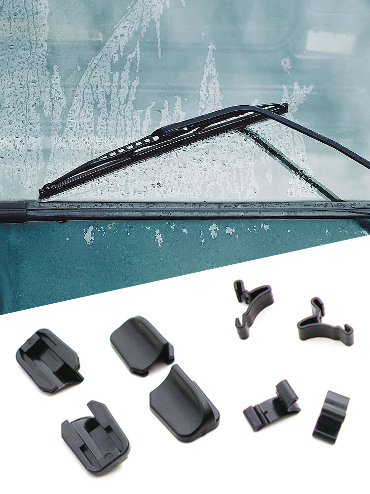 8pcs Car Accessories Auto Fixed Wiper Blade Cover Card Caps Clamp Fastener Clips