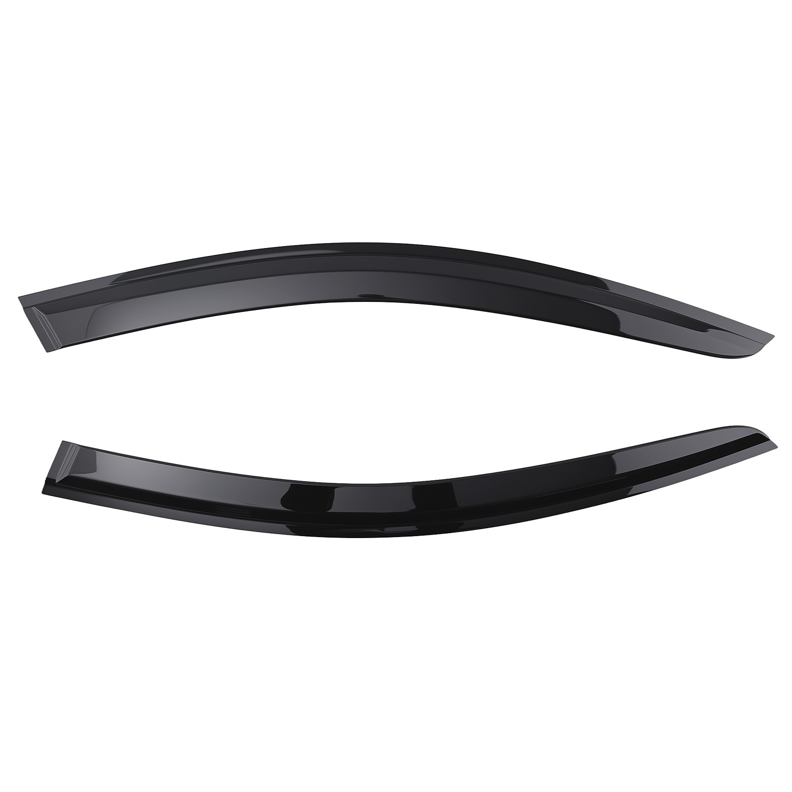 Window Rain Guard Vent for Hyundai Santa Fe 2019-2023 Left Right Black 4Pcs