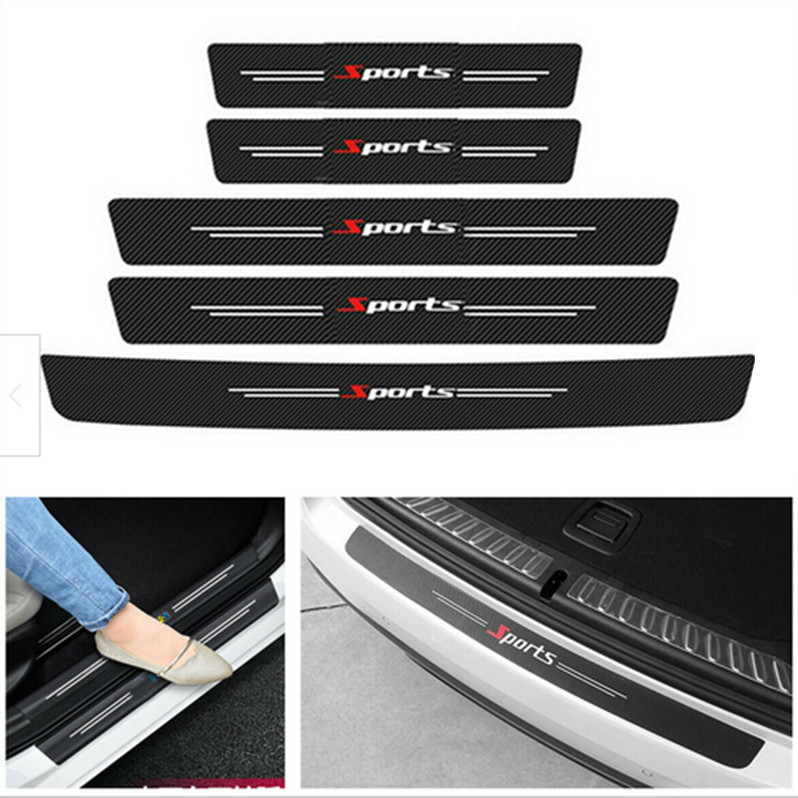 Car Door Plate Sill Scuff Cover Anti Scratch Decal Sticker Protector Universal