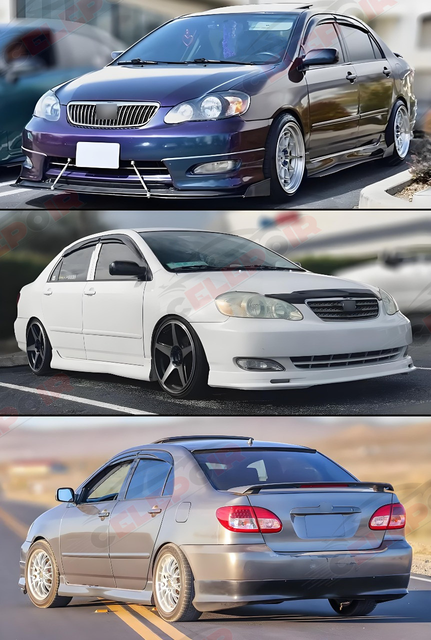 For 2004 Toyota Corolla Sedan Window Visor Sun Rain Guards Wind Deflectors