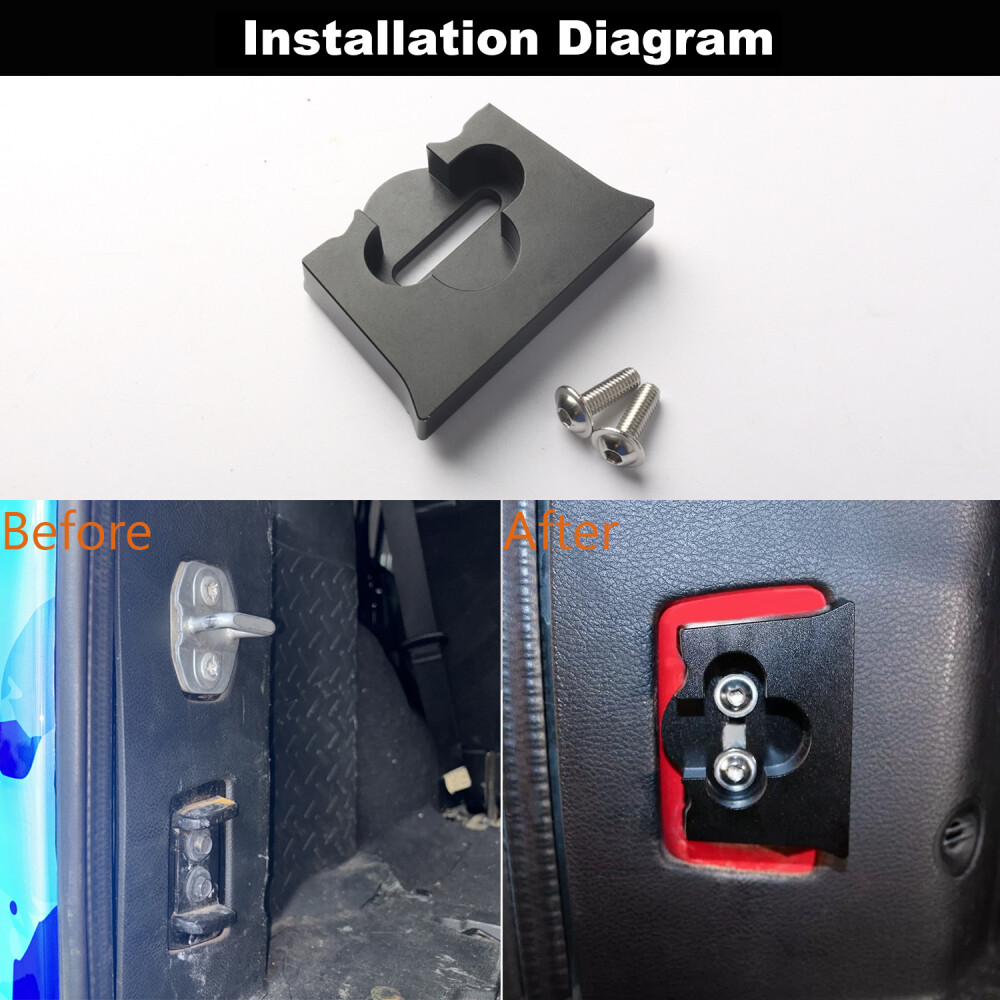 Aluminum Alloy Tailgate Limiter Tail Gate Stopper For Jeep Wrangler JK 2007-2018