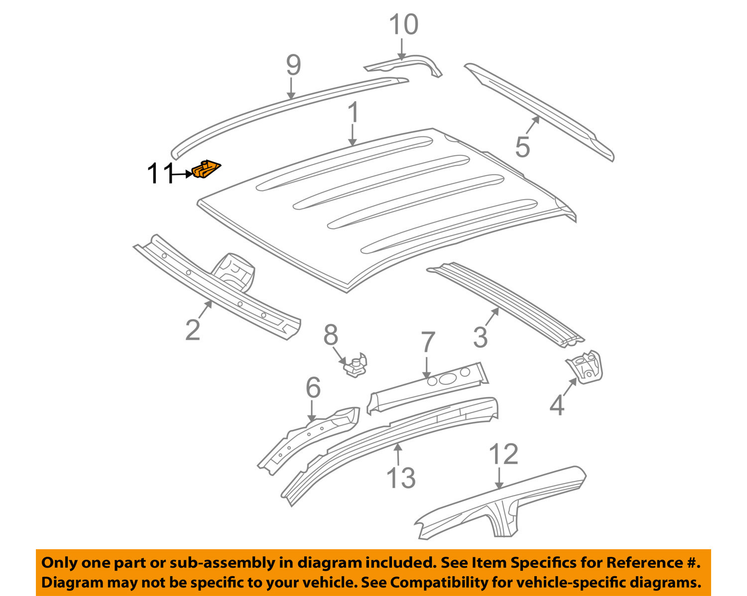 Toyota OEM Roof Drip Molding Clip 75561-02020 Factory Sold Individually Various
