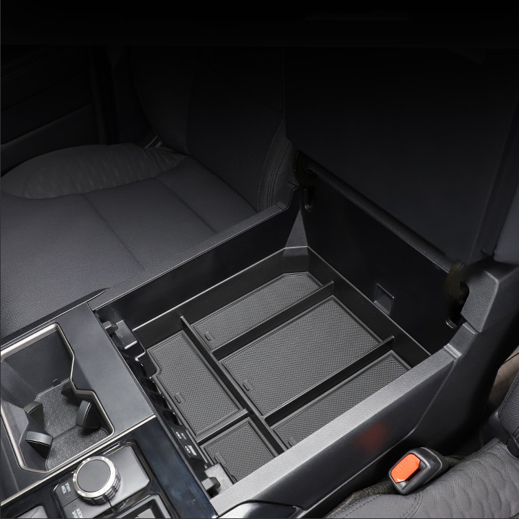 High Quality ABS Iner Armrest Central Storage Box Tray For Toyota Tundra 2022-24