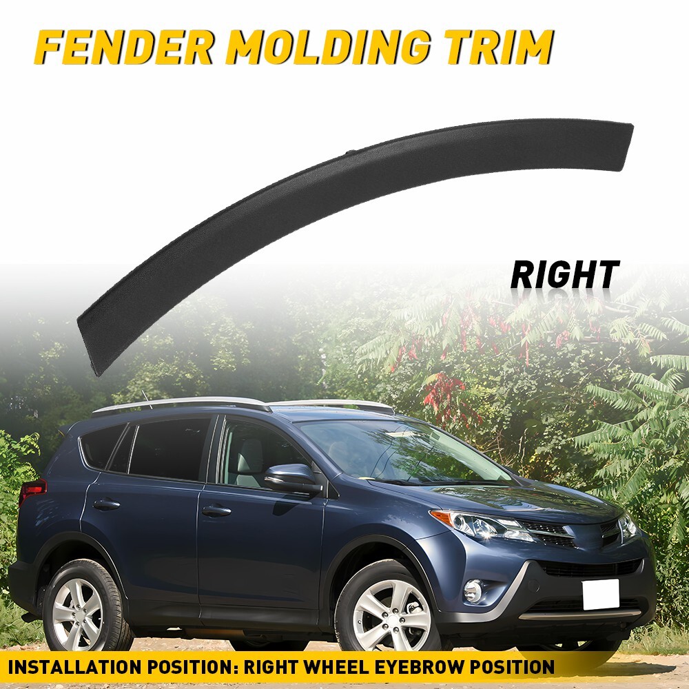 Passenger Side Front Bumper Wheel Fender Molding Trim For Toyota RAV4 2013-2015
