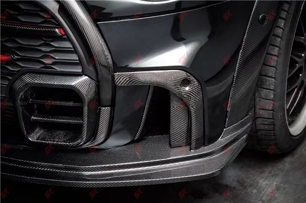 For 2022-2023 Mini Cooper F56 JCW Hatchback Carbon Front Lip Rear Diffuser Set