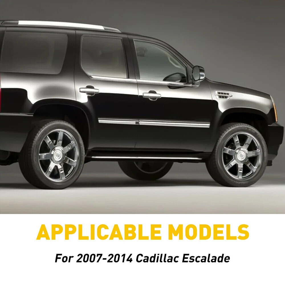 For Cadillac Escalade 2007-2014 Black Pillar Post Door Trim Car Auto Accessories