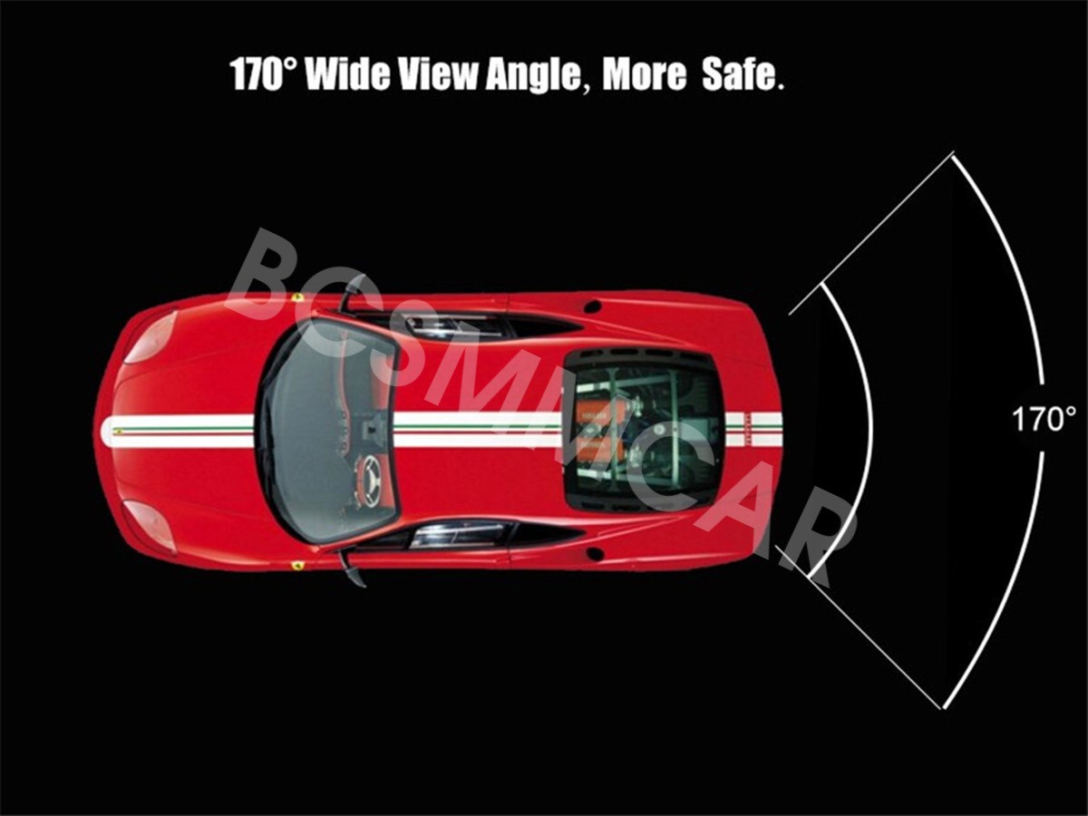 Car Camera Rear View Backup Reverse Parking Cam Night Vision NTSC Rotating Lens