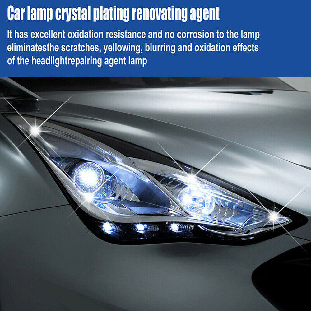 2Sets Innovative Headlight Repair Polish Fluid Liquid Kit-Car Lamp Renovation US