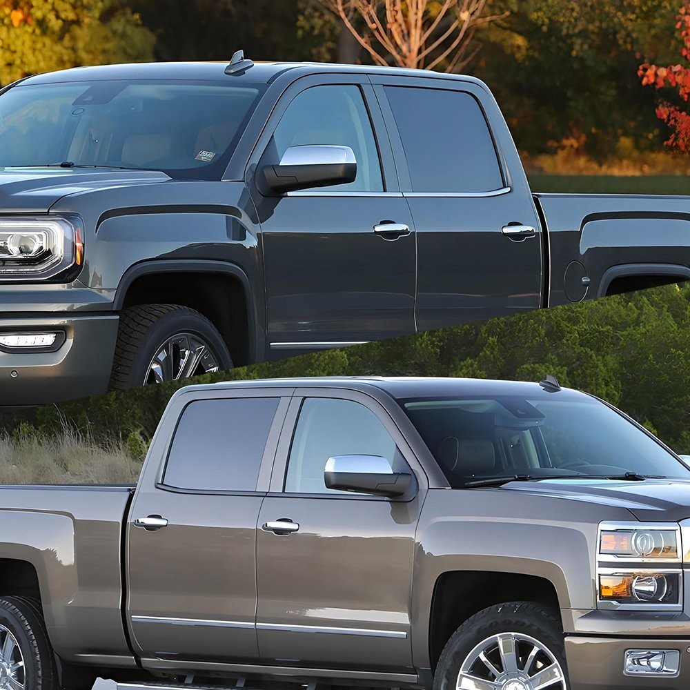 For 2014-2018 Chevrolet Silverado 1500 Pillar Post Window Door Trim Cover 4PCS I