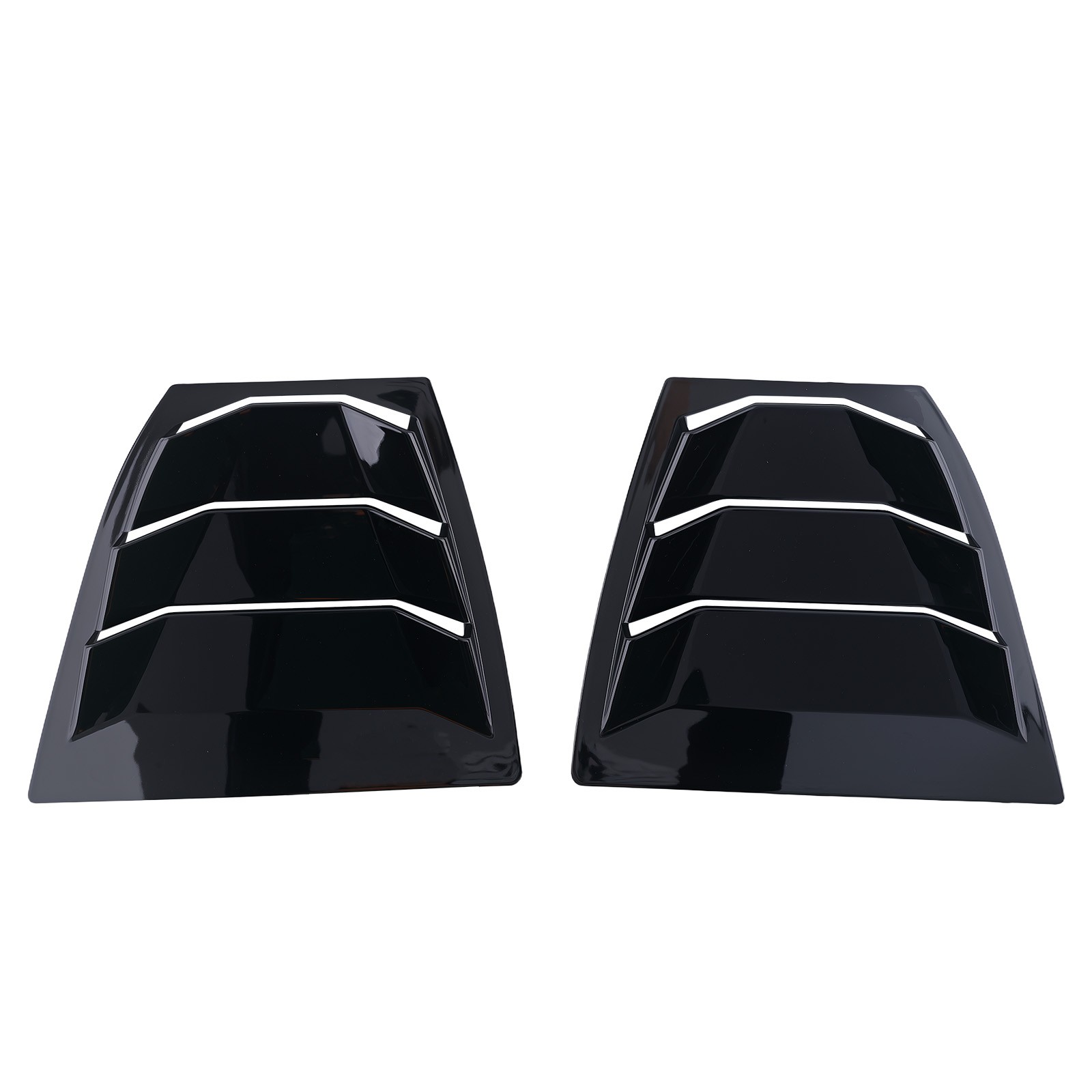 Gloss Black Side Window Louvers Painted for Mazda 3 Axela 14-18 ABS