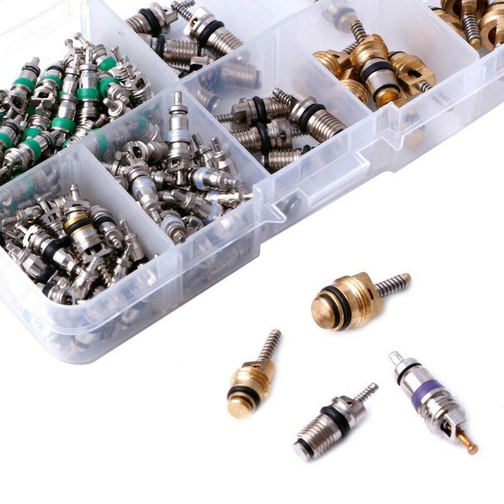 134pcs 9 kinds Of Assortment A/C Conditioning Valve Core R134 Kit Assortment Kit