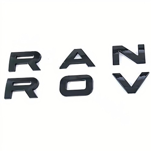 1Pcs Front Hood/Rear Trunk Emblem For Range-Rover Letters Nameplate Gloss Black