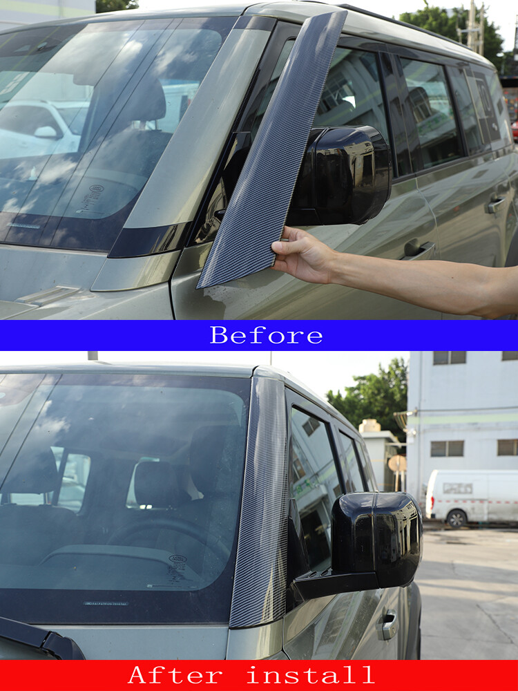 For Land Rover Defender 20+ Interior Exterior Cover Trim Carbon ABS Accessories